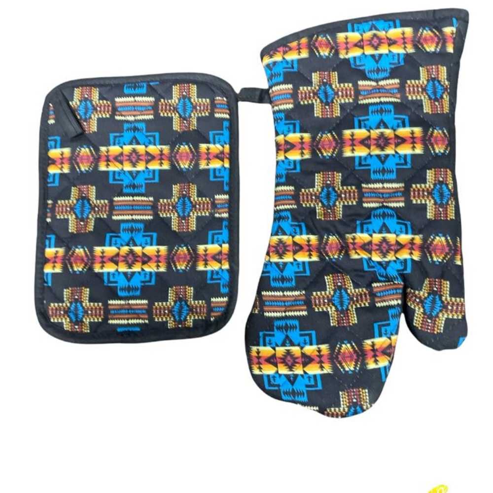 Oven mitt with Pot Holder